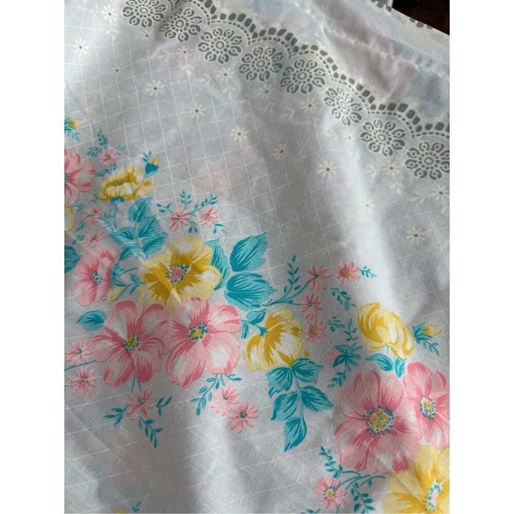 Vintage 70s Sundress Nightgown Floral Smocked S - Picture 5 of 5